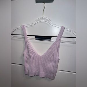 Light Purple Aerie Sweater Tank